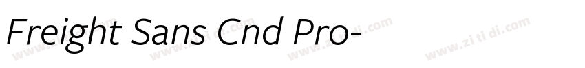 Freight Sans Cnd Pro字体转换